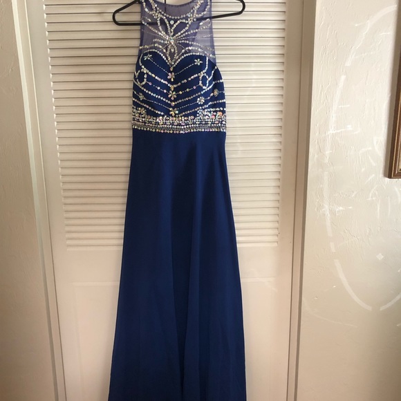 Dresses & Skirts - Blue Rhinestone Special Occasion Dress